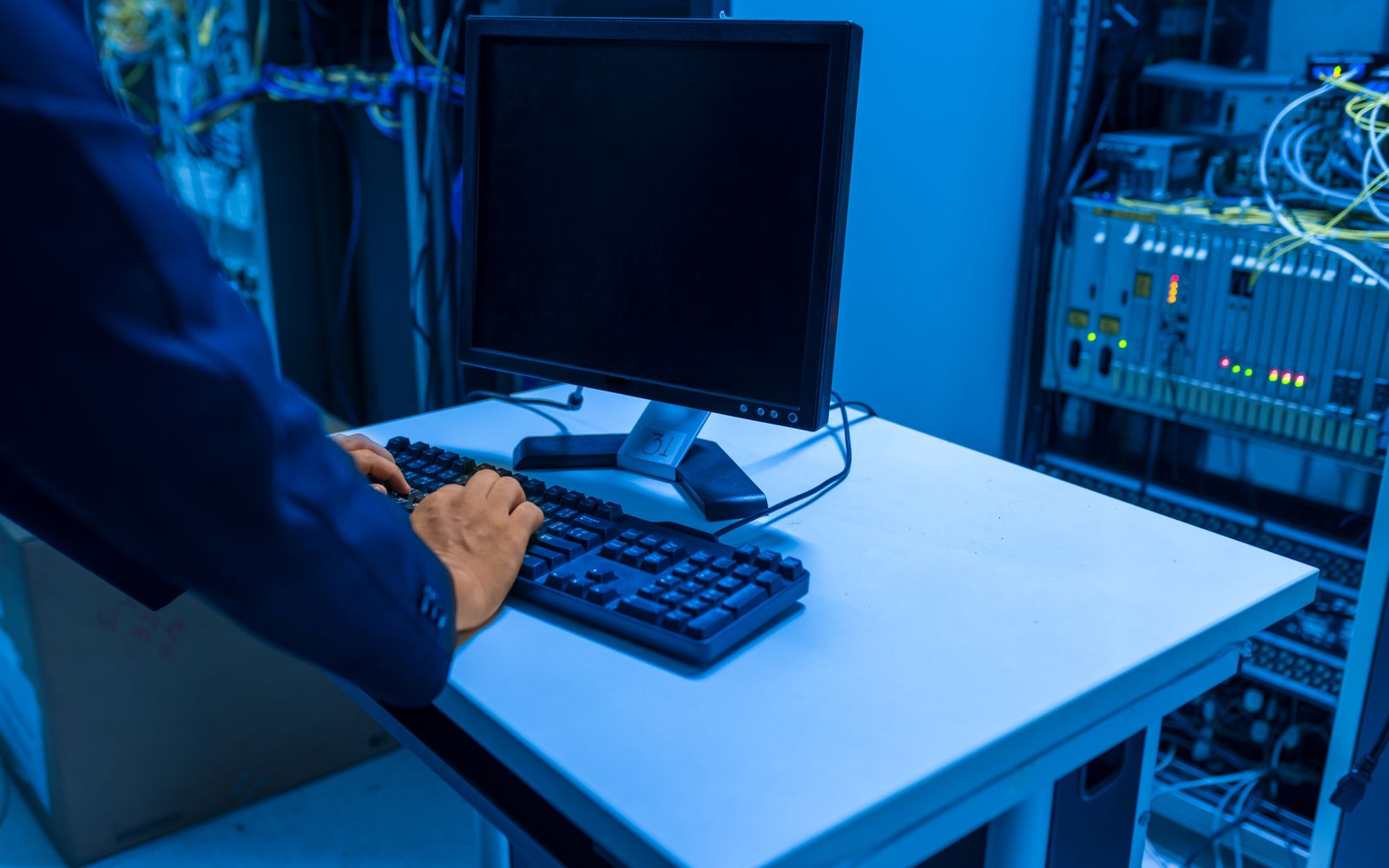 A secured data centre where tenant data is hosted