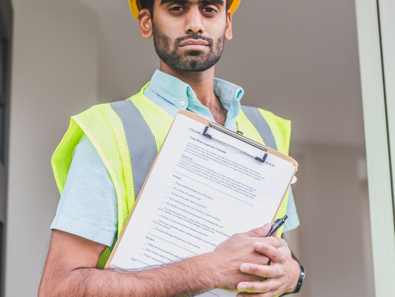 A quality lead carrying out an on-site inspection